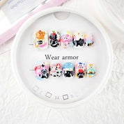 zb49..A display board of various types of wearable armor