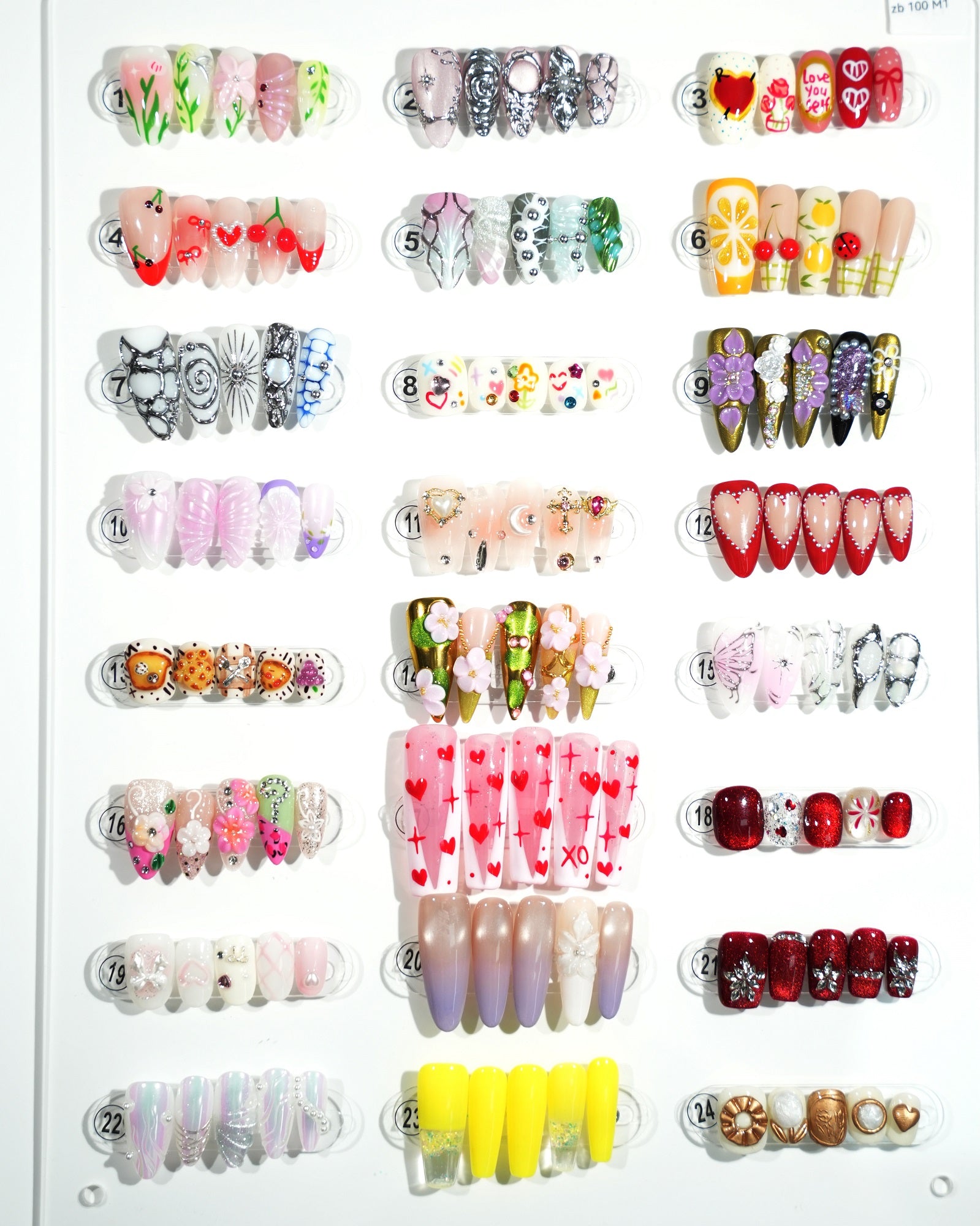 zb100..Different styles of nails