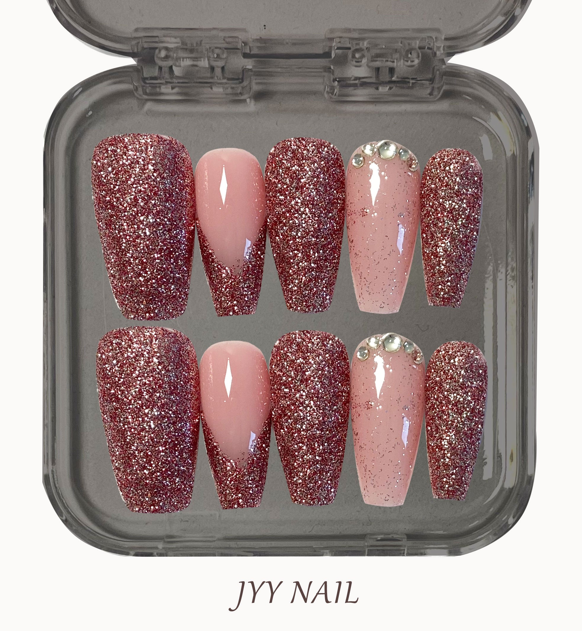 A137 Urban beauty:Rose gold powder high luxury pure handmade custom