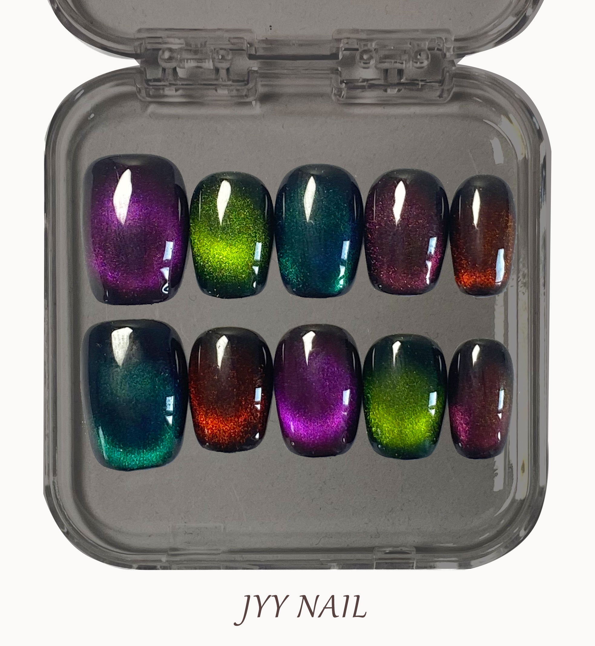A143 Colorful cat eyes:Pure handmade hand-drawn colorful cat eyes