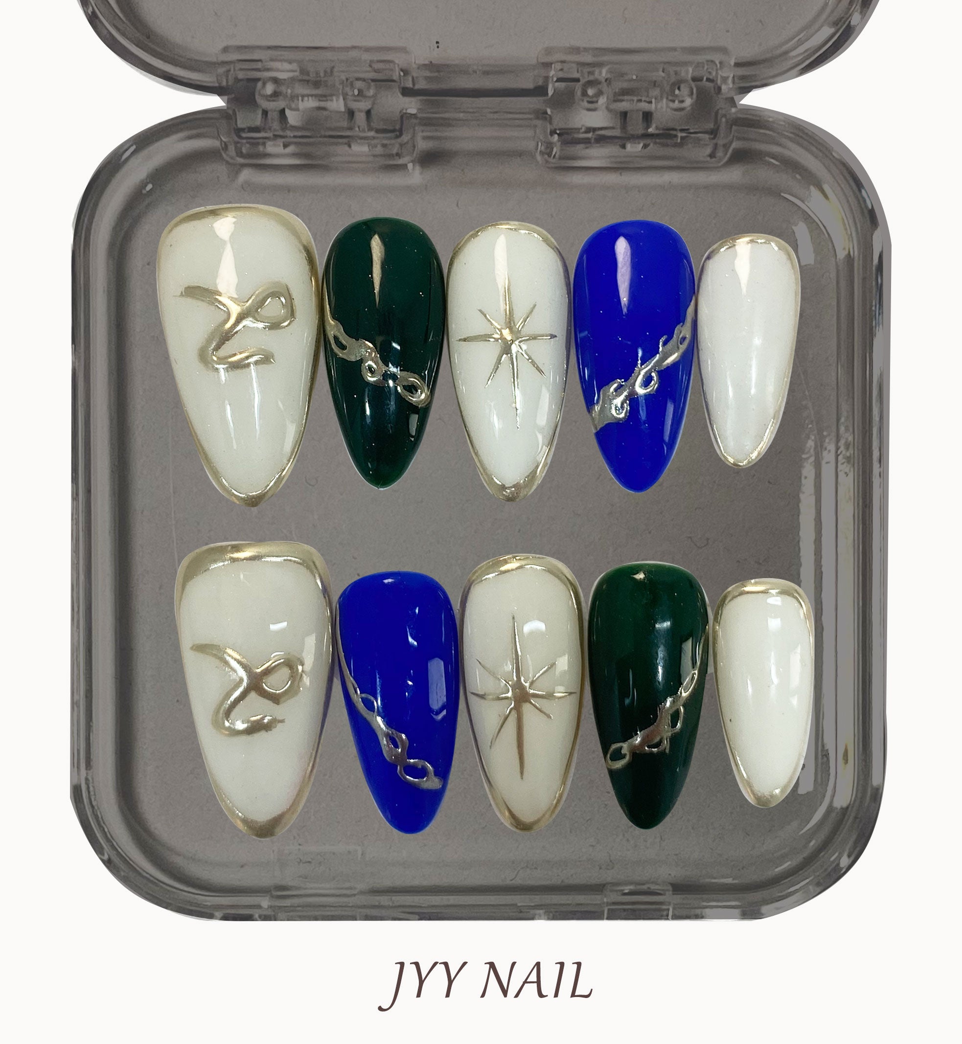 A146 Brandy；Heavy metal chain street spice style manicure