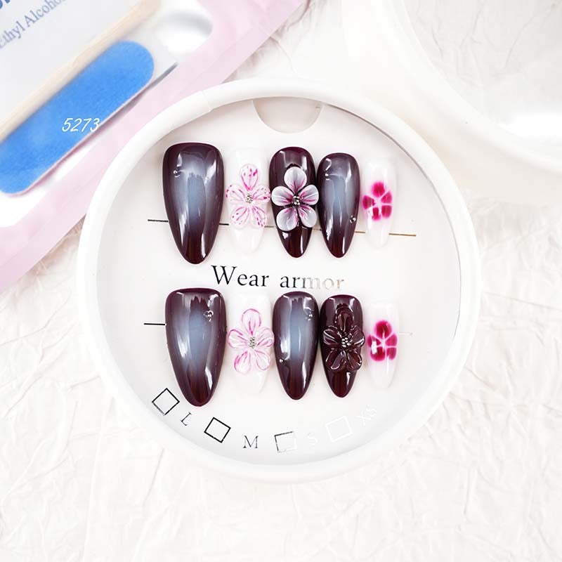 zb40..Different styles press on nails display