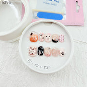 zb73..A display board featuring 24 different styles of fashionable and trendy nail wear.