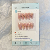A1700-Meiyiyi original pure handcrafted high-end custom hand-painted wearable nails, luxurious custom style