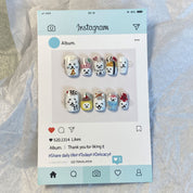 A1697-Meiyiyi original pure handcrafted high-end custom hand-painted wearable nails, luxurious custom style