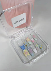 MYY OBM original designer's high-end custom pure hand-drawn line-outlined wearable nail art for characters