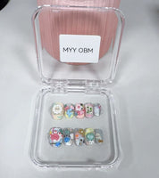 MYY OBM high-end luxury design hand-painted three-dimensional sculpture original wearable short nail art