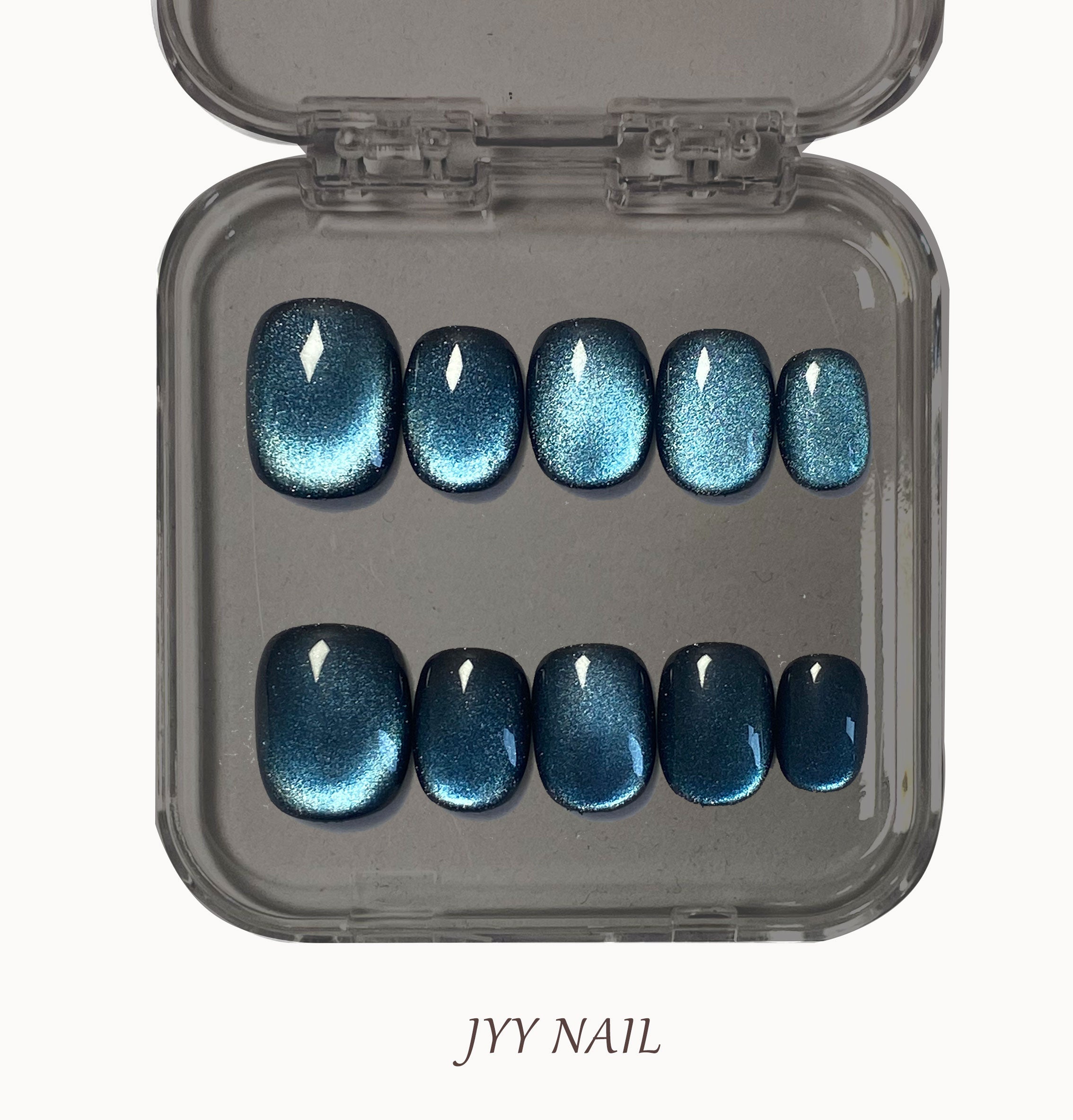 A283 Blue-green cat eyes:Pure hand suction high luxury blue-green cat eyes