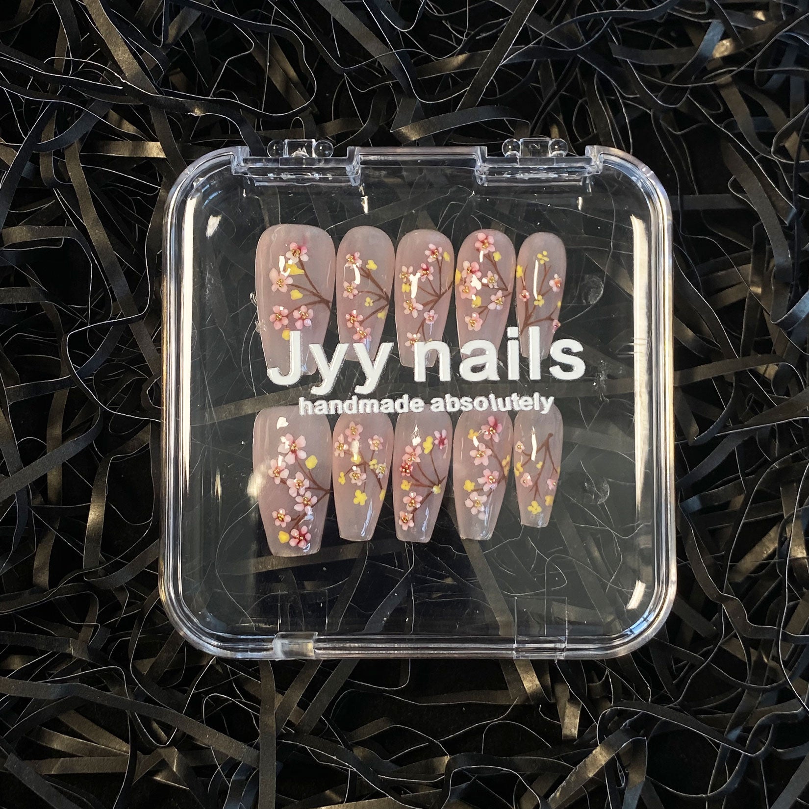 A1700-Meiyiyi original pure handcrafted high-end custom hand-painted wearable nails, luxurious custom style