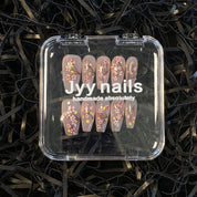 A1700-Meiyiyi original pure handcrafted high-end custom hand-painted wearable nails, luxurious custom style