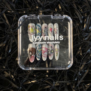 A1704-Meiyiyi original pure handcrafted high-end custom hand-painted wearable nails, luxurious custom style