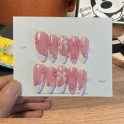 A1177-Purely handmade, wearable nail art for spicy street style, high-end designer original creation.