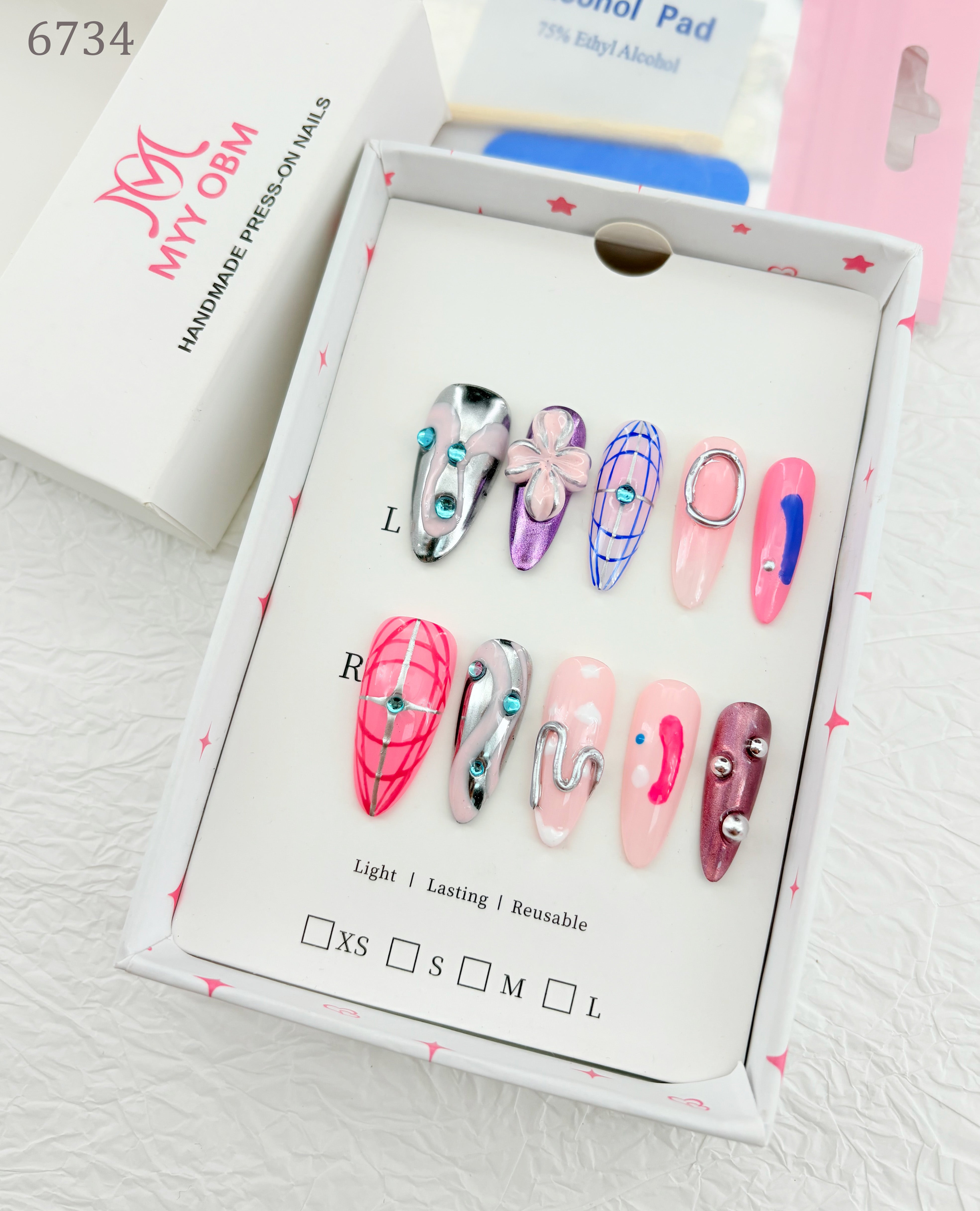 zb90..Nail sets in different styles!