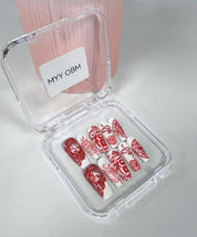 MYY OBM original designer's high-end custom pure hand-drawn line-outlined wearable nail art for characters
