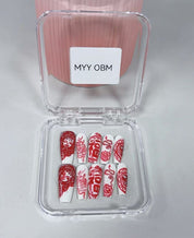 MYY OBM original designer's high-end custom pure hand-drawn line-outlined wearable nail art for characters