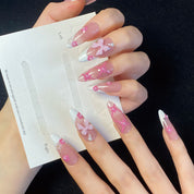 A1177-Purely handmade, wearable nail art for spicy street style, high-end designer original creation.