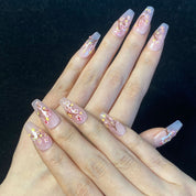 A1700-Meiyiyi original pure handcrafted high-end custom hand-painted wearable nails, luxurious custom style