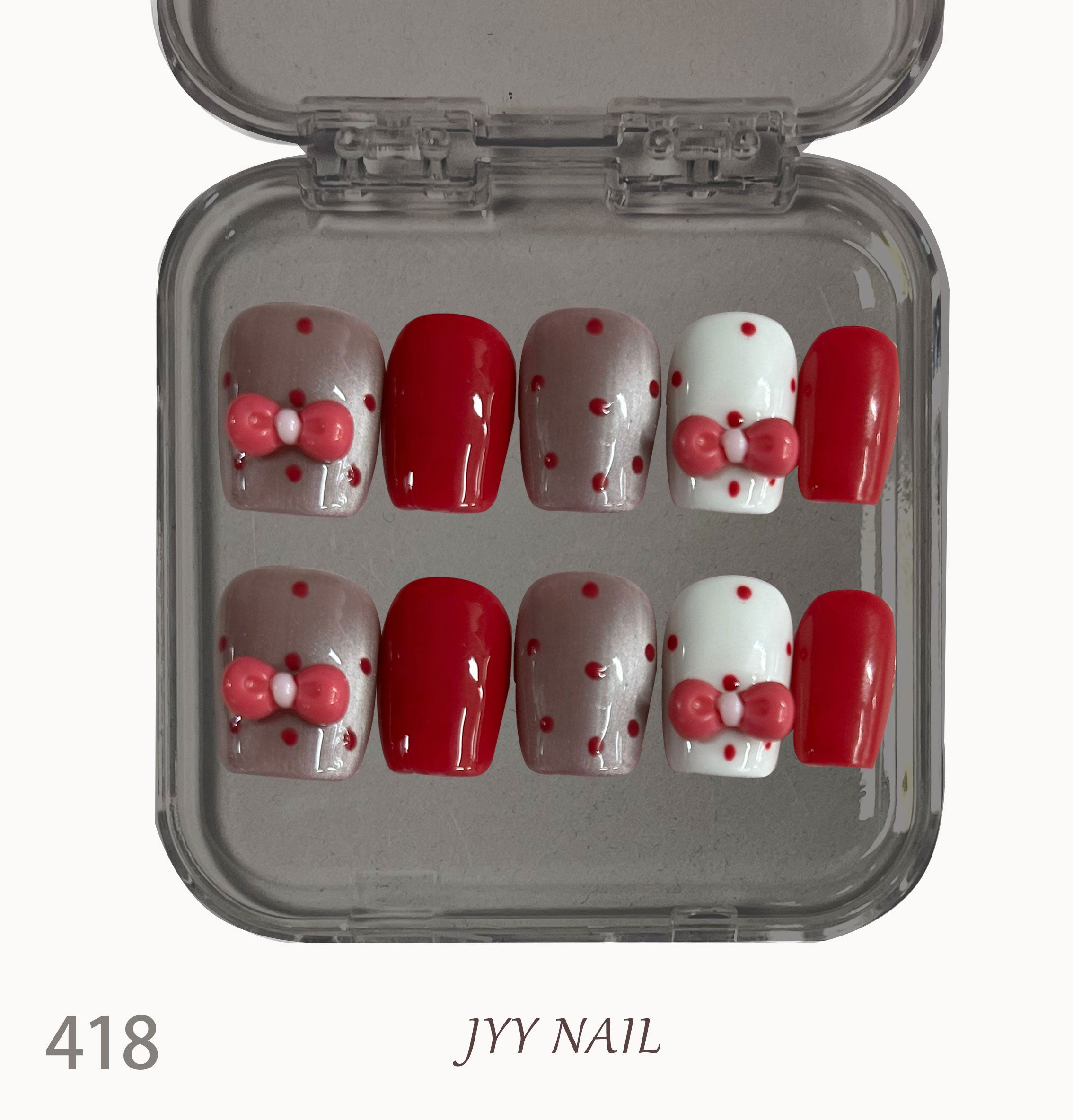 A418 Red hellokitty bow ·:Red hellokitty Bow · Hand-painted three-dimensional accessories high quality custom