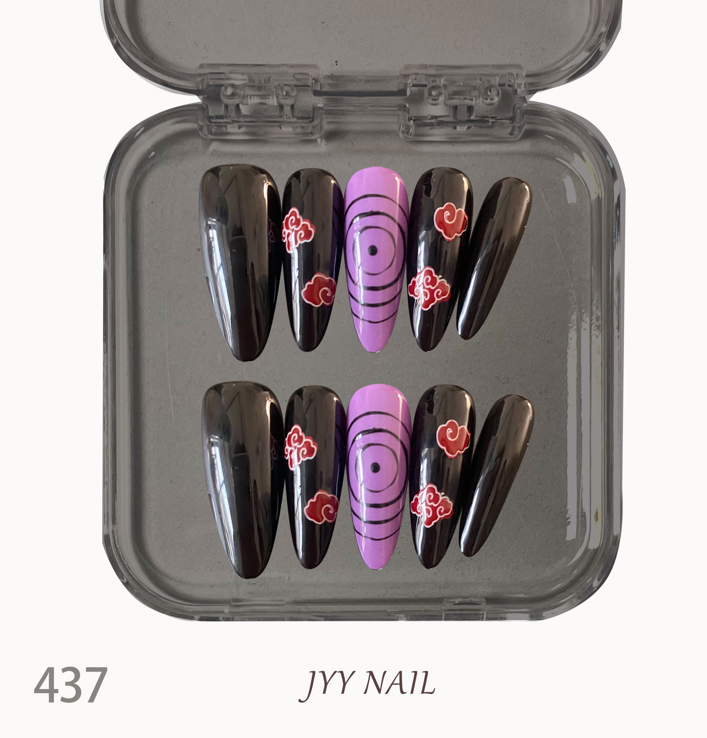 A437 Auspicious clouds :Hand-painted Xiangyun high Ding series nail art
