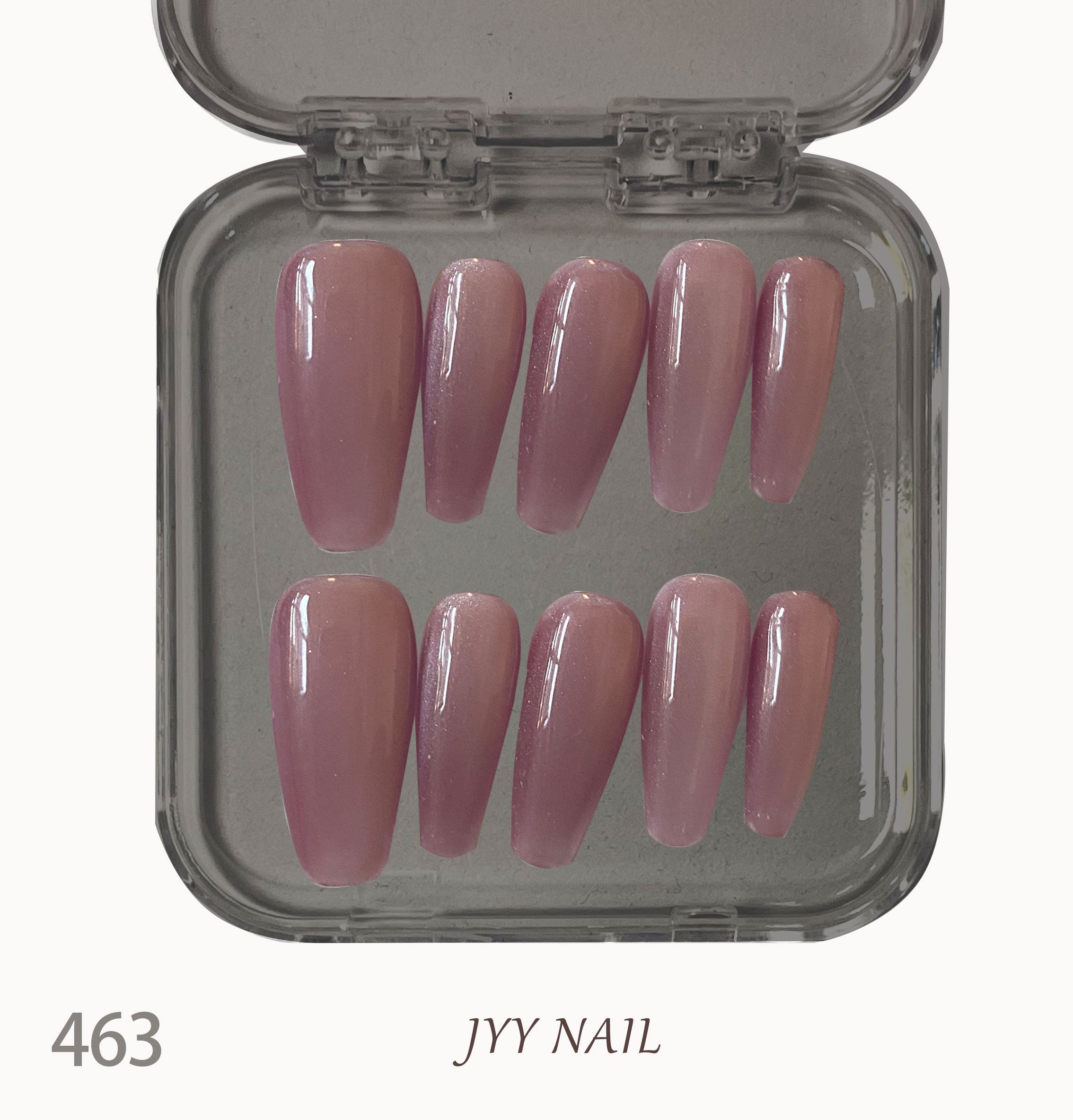 A463 Pure sex naked pink：Pure handmade high class pure desire style manicure