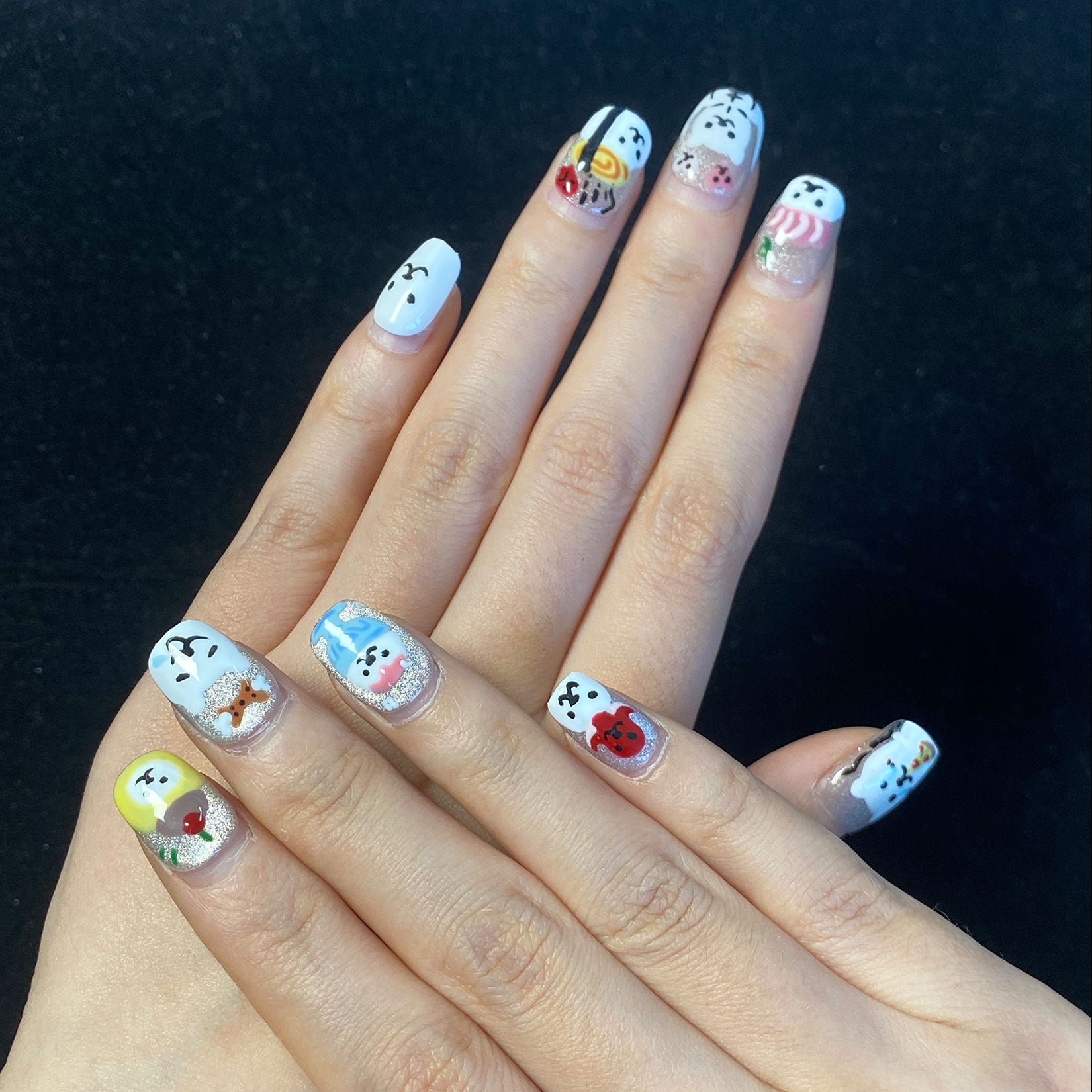 A1697-Meiyiyi original pure handcrafted high-end custom hand-painted wearable nails, luxurious custom style