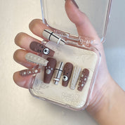 A1153-Meiyiyi original high-end hand-painted 3D flower-picking design wearable nail art