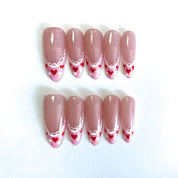 A1149-Pure hand-painted high-end luxury custom original design wearable nail art based on provided pictures