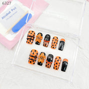 zb73..A display board featuring 24 different styles of fashionable and trendy nail wear.