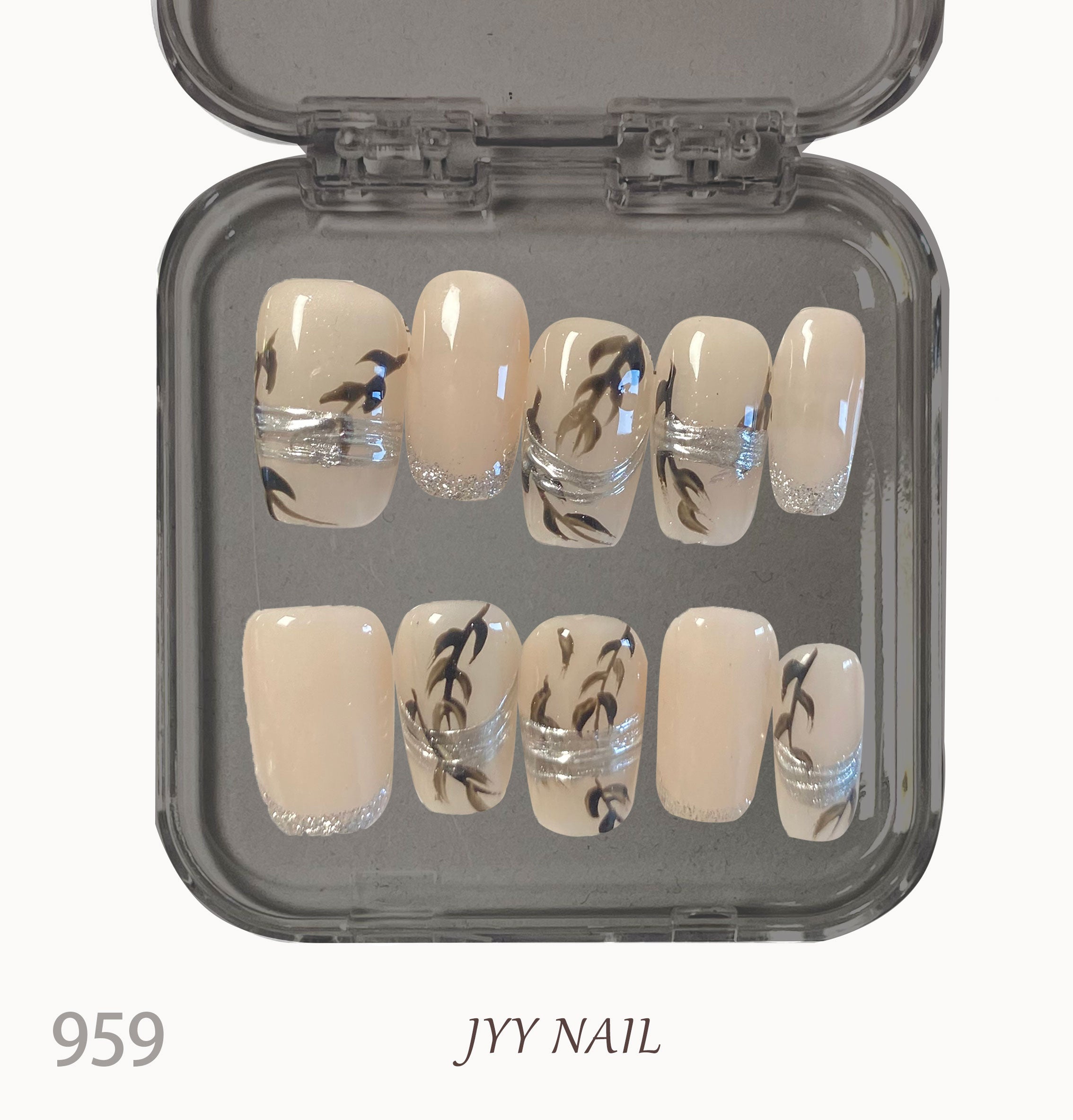 A959 National style nail art:Haute couture wear nail hand-painted national style wear nail