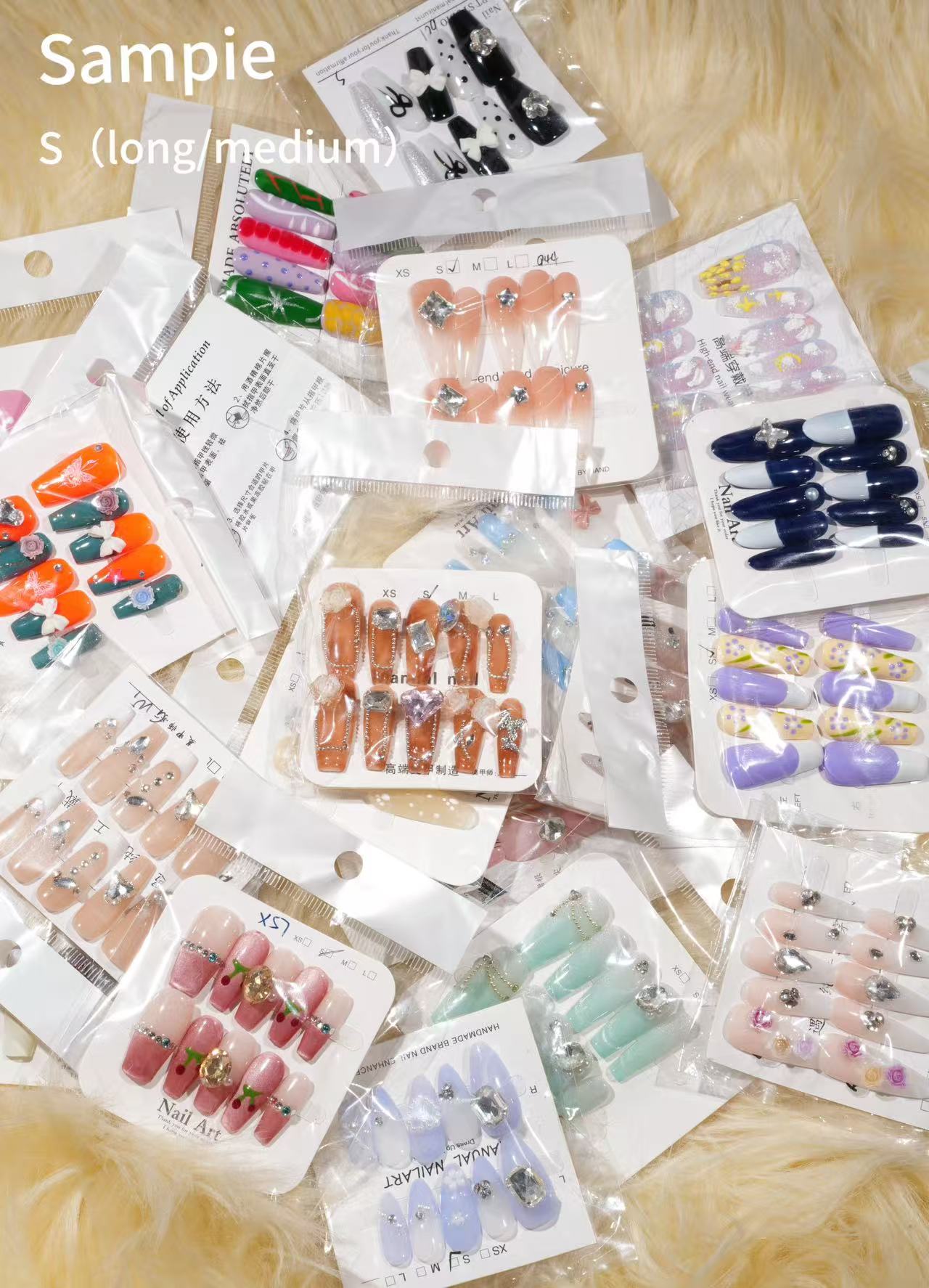 Nails mixed sizes and length wholesale (mainly for Xs and S sizes)-Wendy