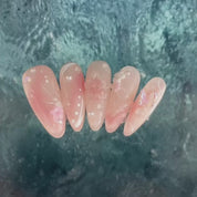 A174 Frozen splash:Pure hand sculpture spray three-dimensional custom manicure