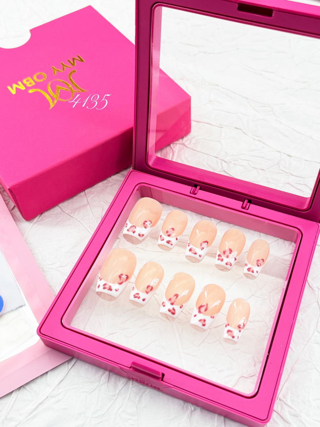 zb16..Colorful and richly decorated nail wear