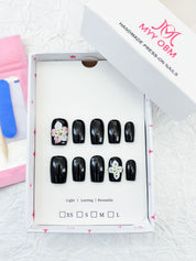 zb16..Colorful and richly decorated nail wear